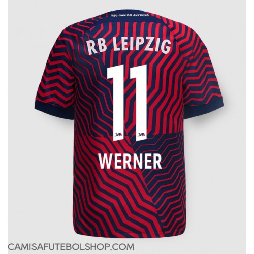 Camisa de time de futebol RB Leipzig Timo Werner #11 Replicas 2º Equipamento 2023-24 Manga Curta